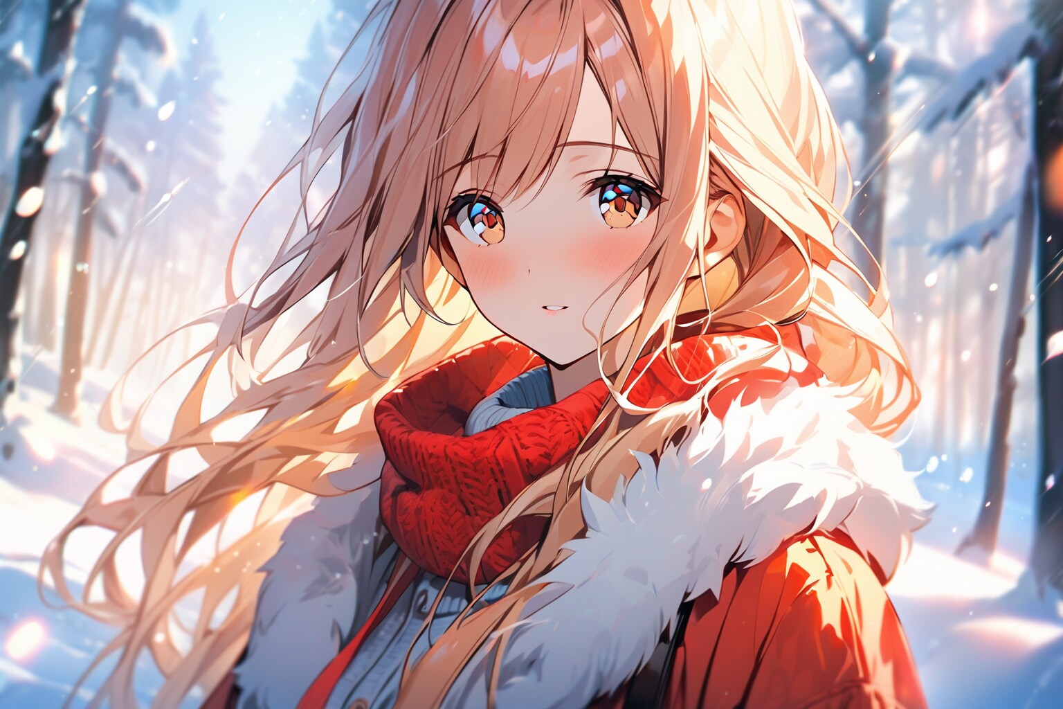 冬ファッションの少女(VEGA) | の人気AIイラスト・グラビア