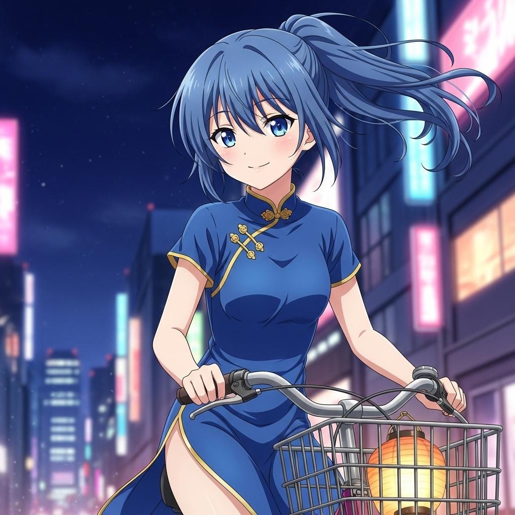 青ぽにちゃん サイクリング_Flow