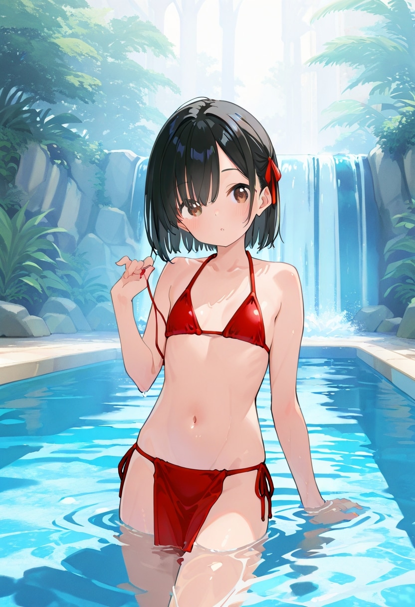 亜熱帯地帯の滝