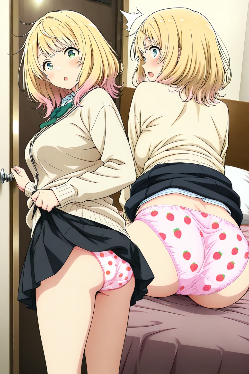 お久し振りの女子高生徒会副会長ぱんつ