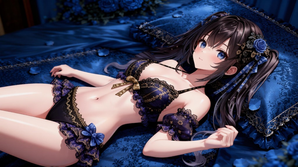 茶髪少女と水着　その1