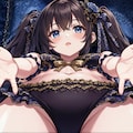 茶髪少女と水着　その1 2枚目