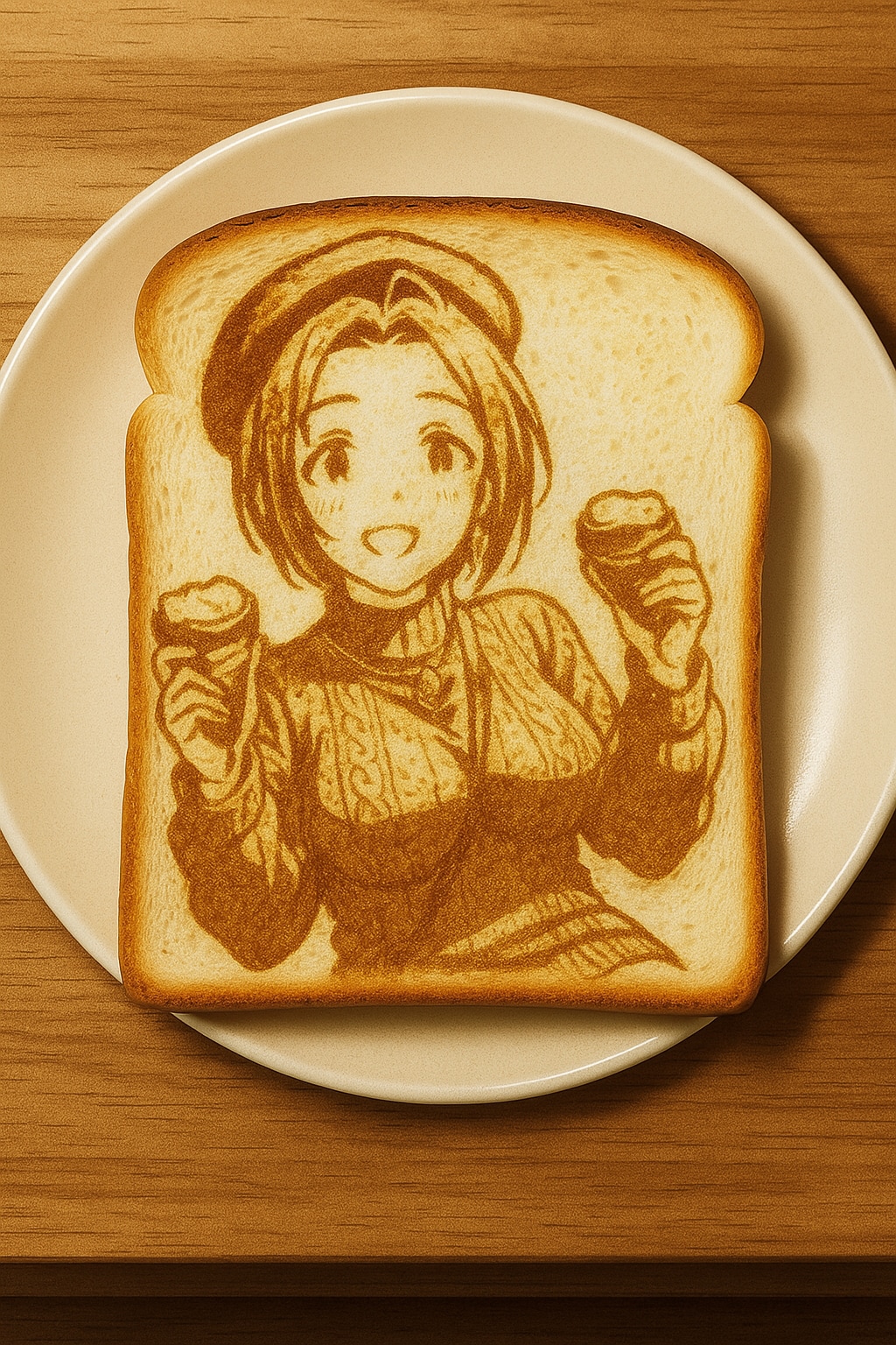 食パンアート風