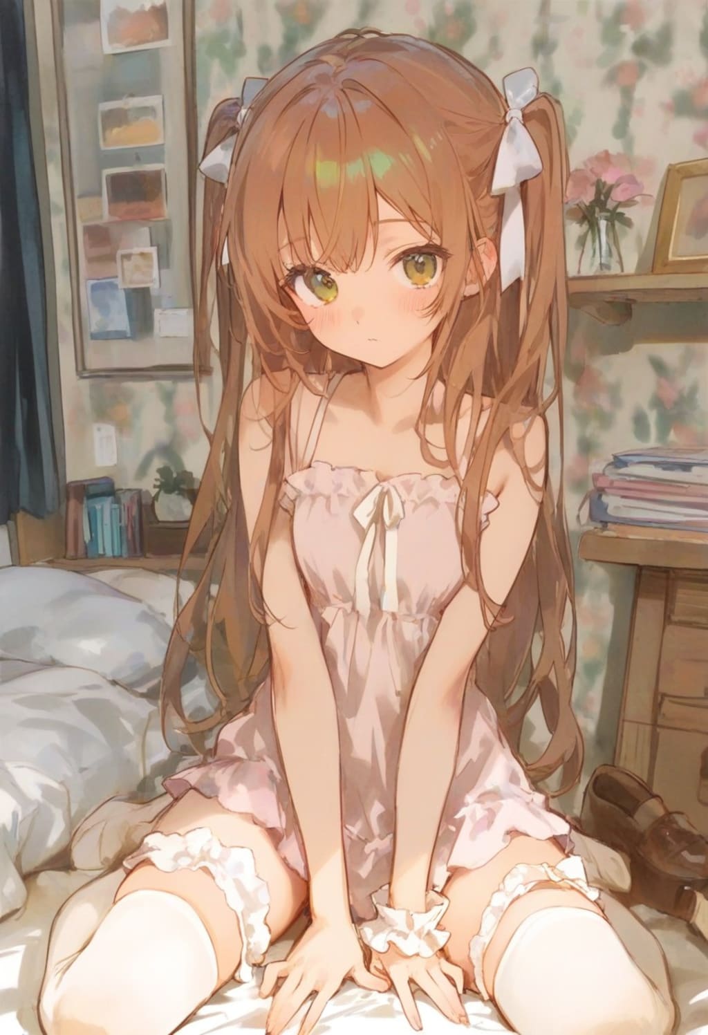 少女の部屋(水彩タッチ)(188)
