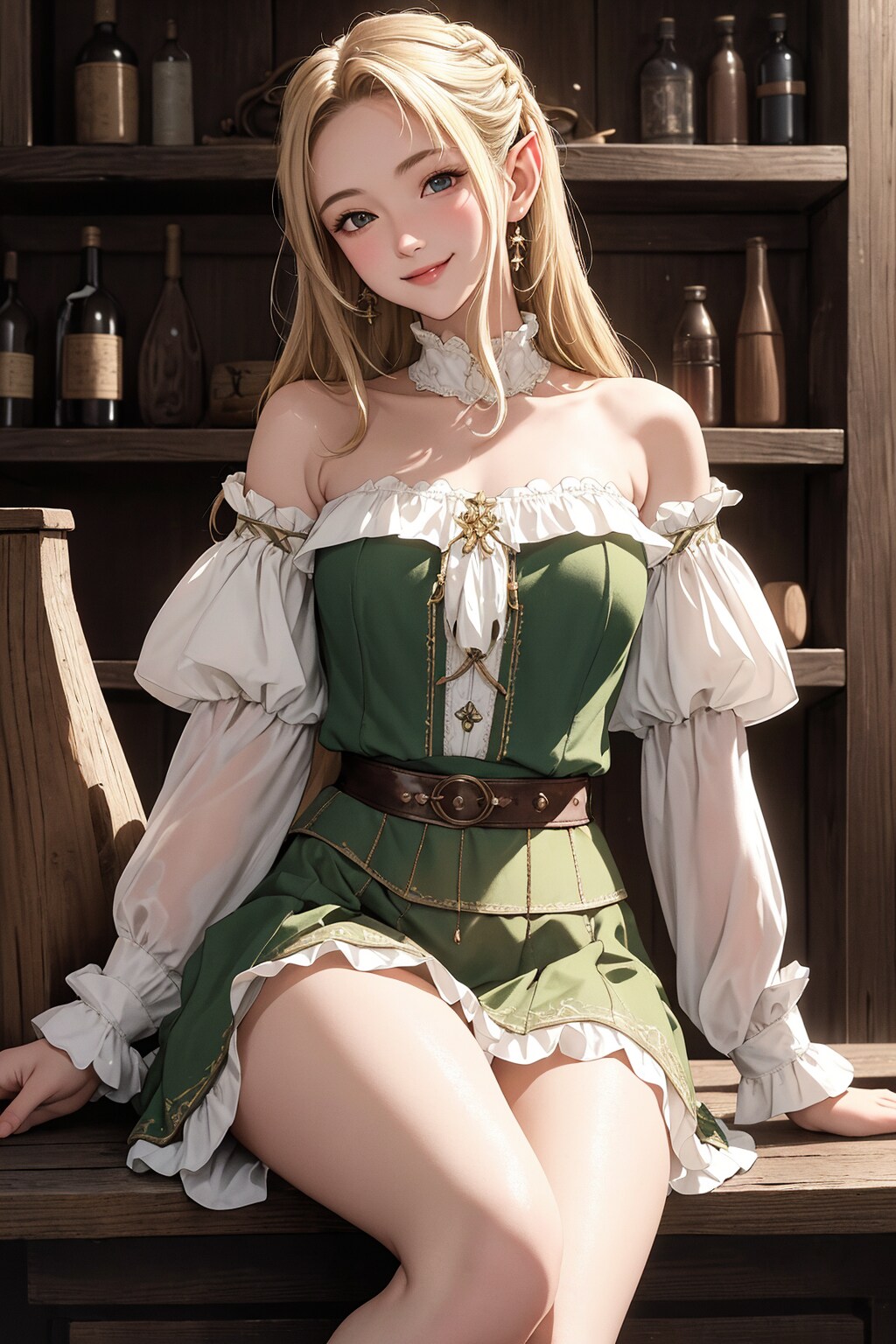 酒場にいたエルフ