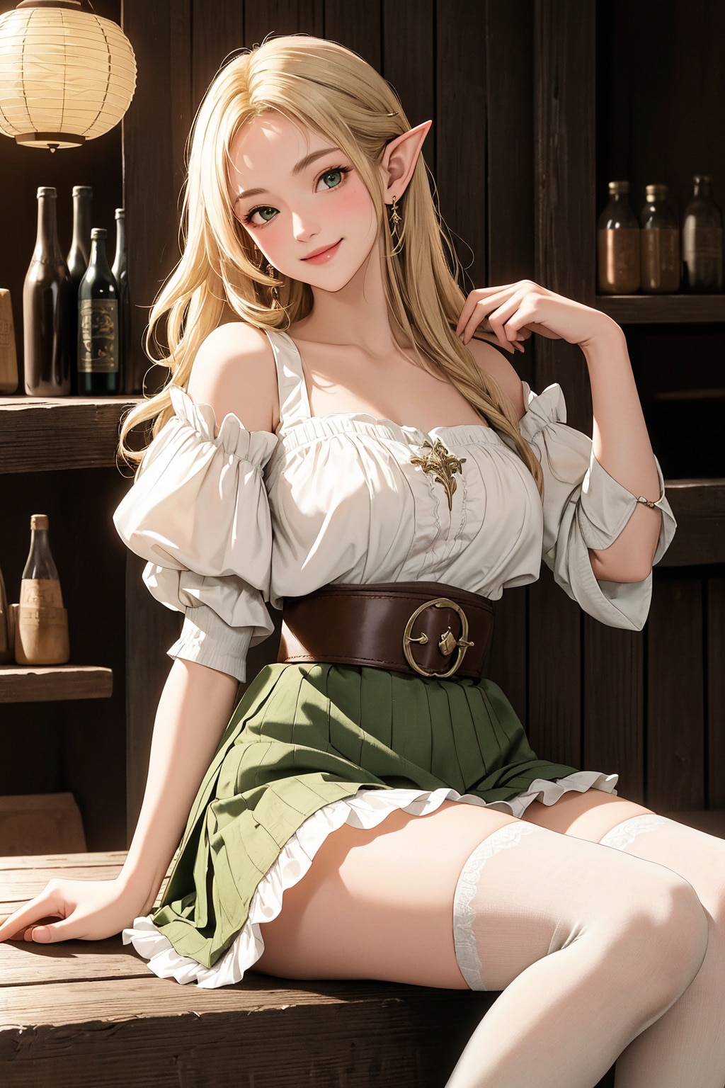 酒場にいたエルフ