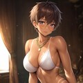 エロ水着を着た眼鏡っ娘 4枚目