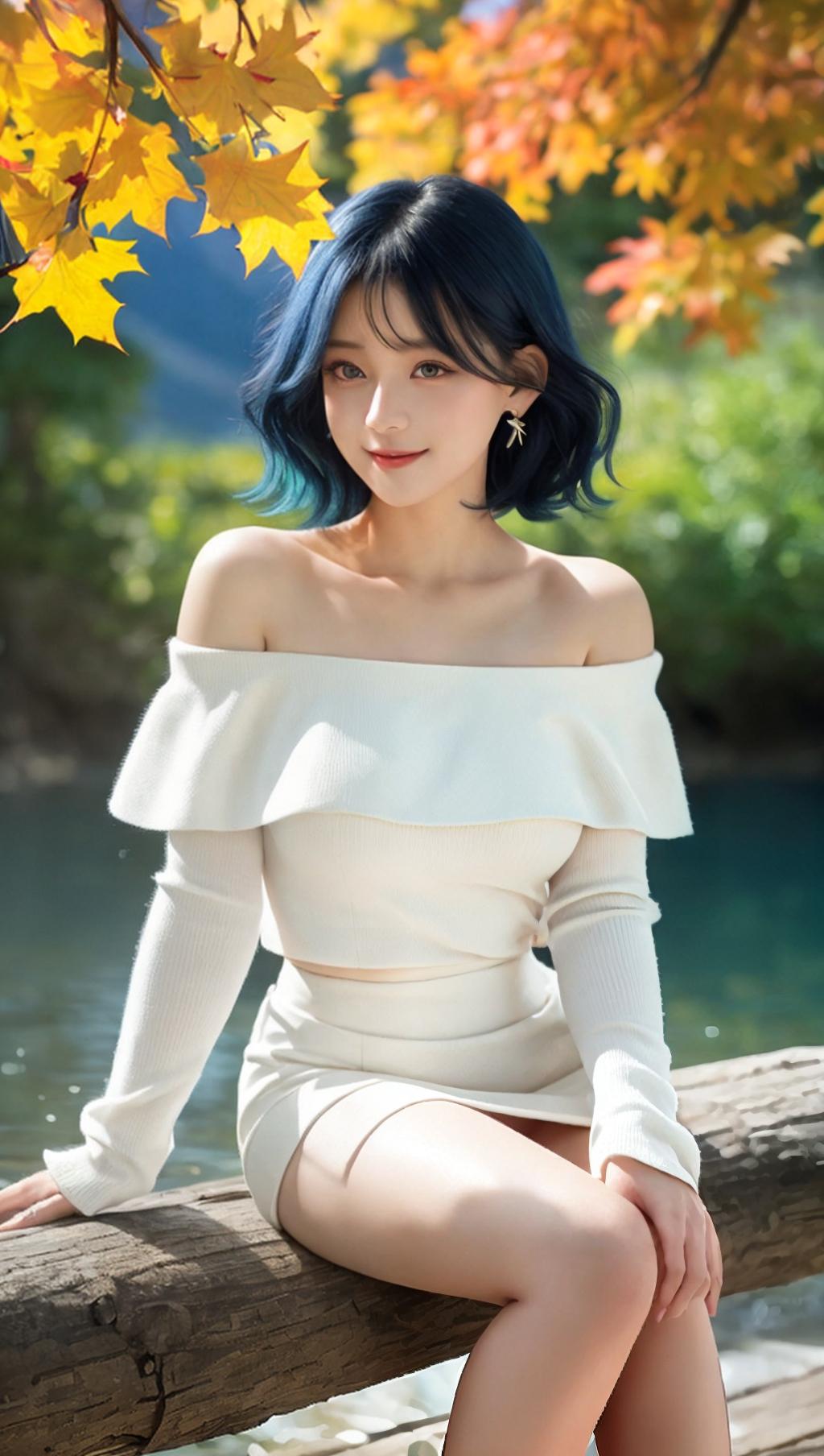 ミニスカレイちゃん紅葉狩り　リアルバージョン
