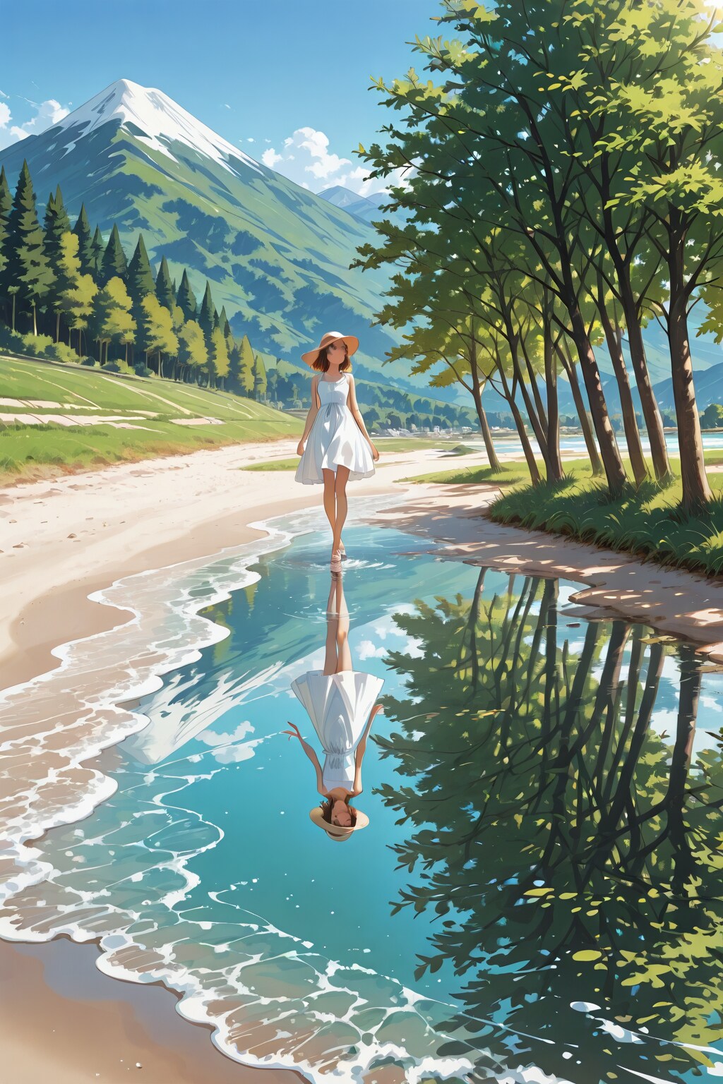 鏡面世界 | の人気AIイラスト・グラビア