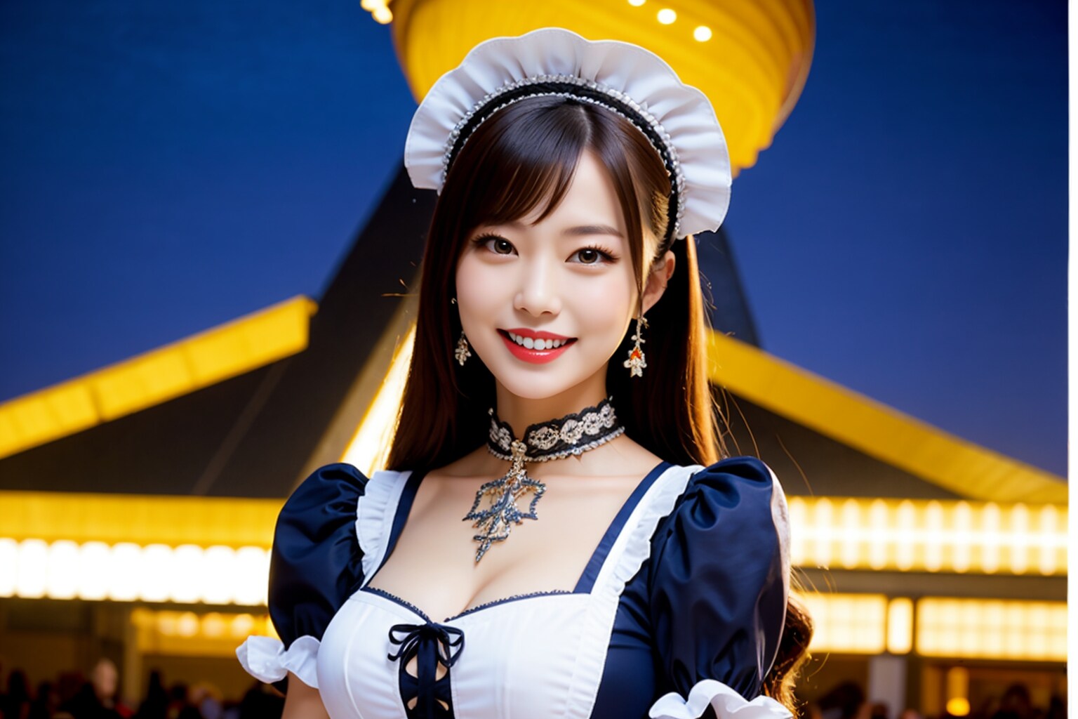 マジックミラー号専用生成機能でメイド服チャレンジ