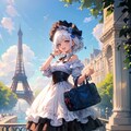 海外旅行中の弊社キャラクター　inフランス【けい あいな】 4枚目