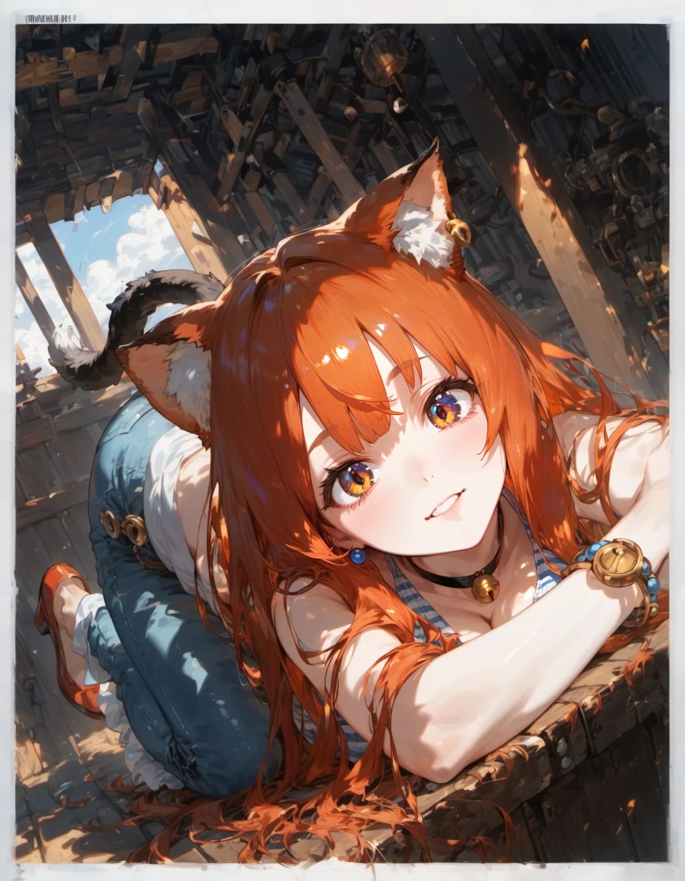 Ember Fox in the Forgotten Loft | の人気AIイラスト・グラビア