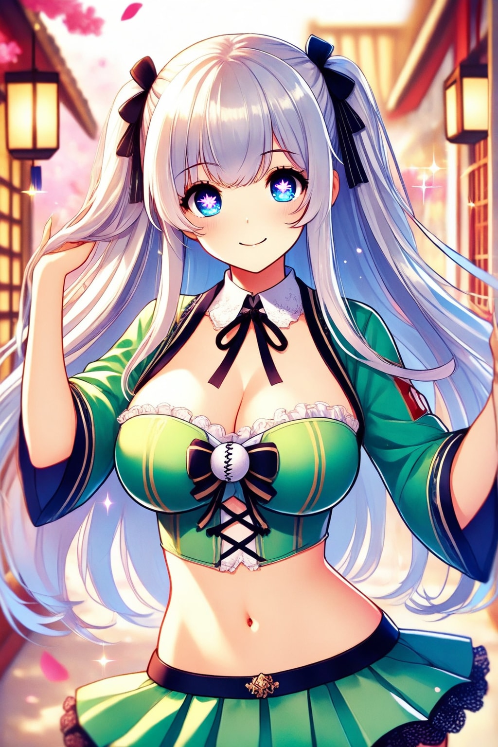 野球ユニフォームの美少女