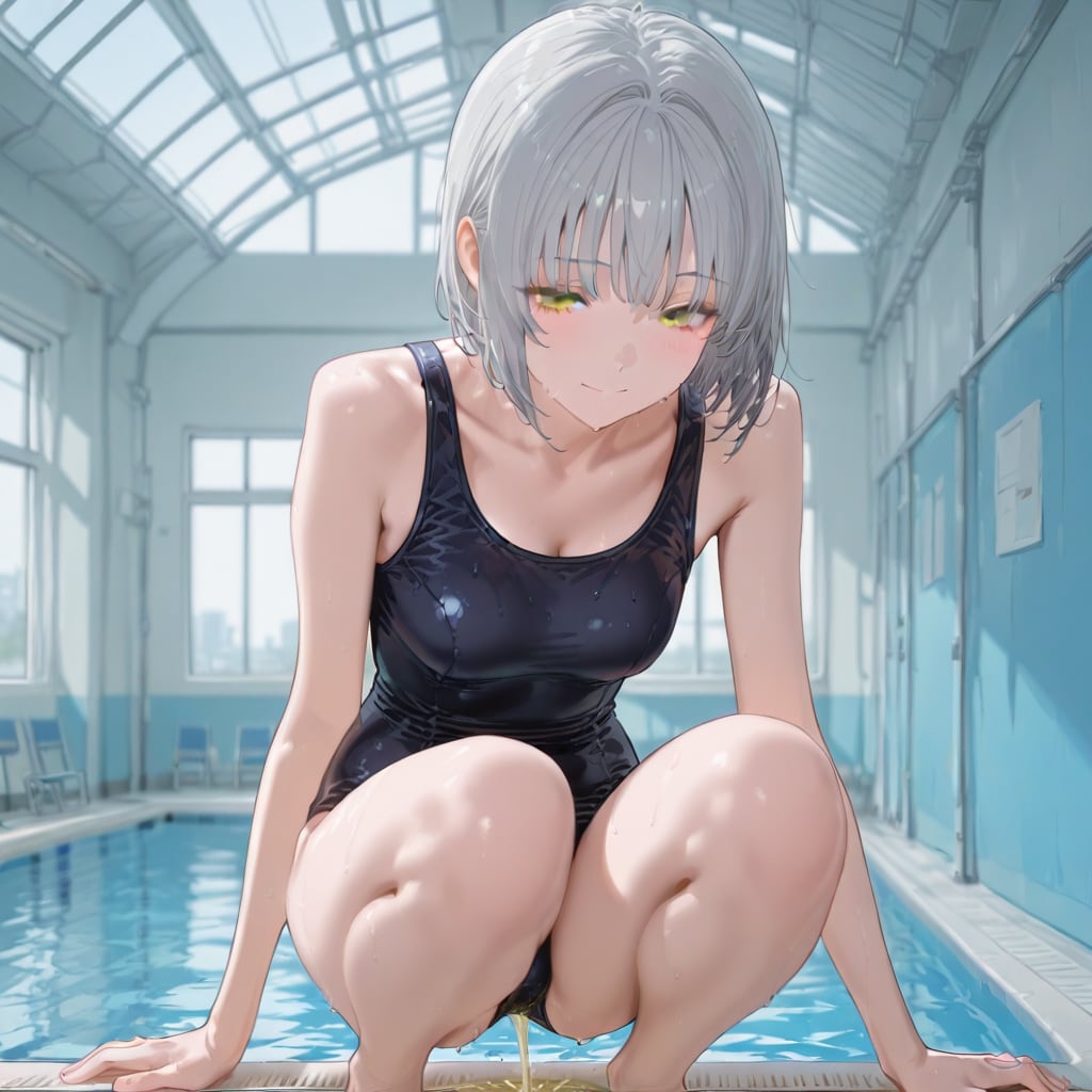 プールでおもらし