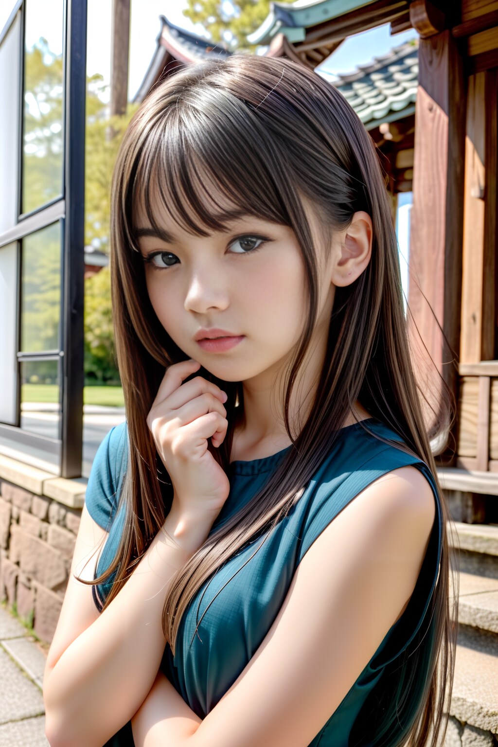 AIグラビア（緑服）