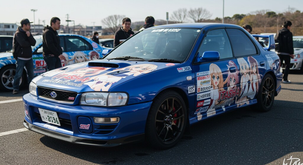 アニメキャラWRX痛車