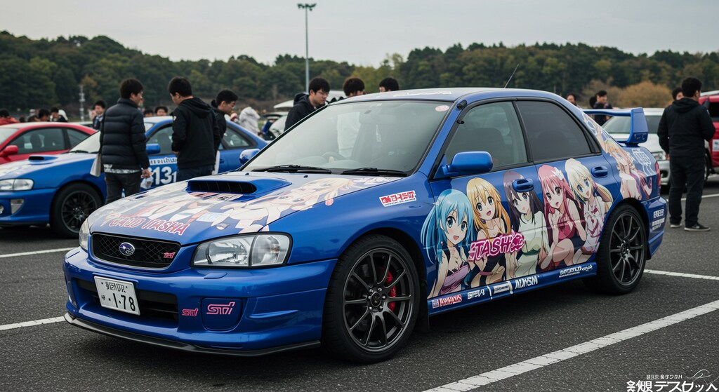 アニメキャラWRX痛車