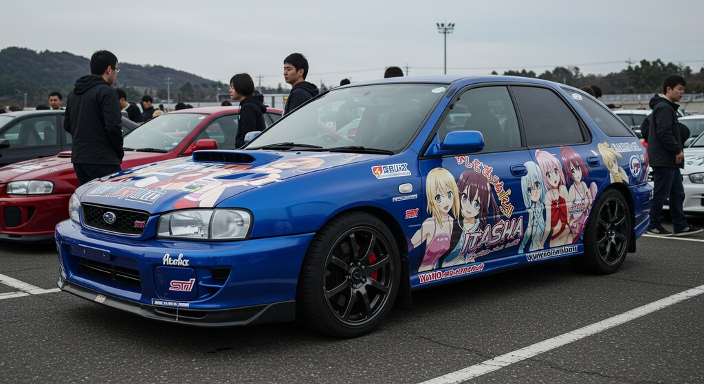 アニメキャラWRX痛車