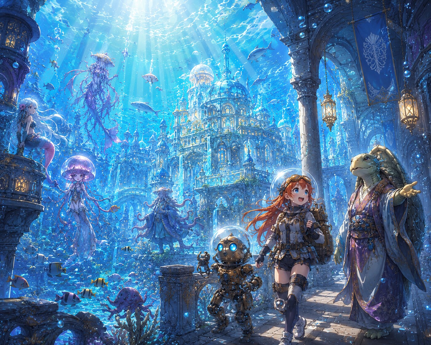 水中都市 | の人気AIイラスト・グラビア