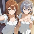 仲良しな2人の自撮り 2枚目
