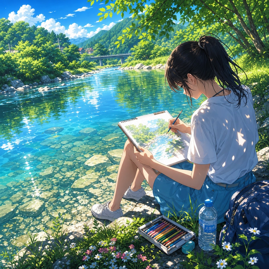 美術部女子