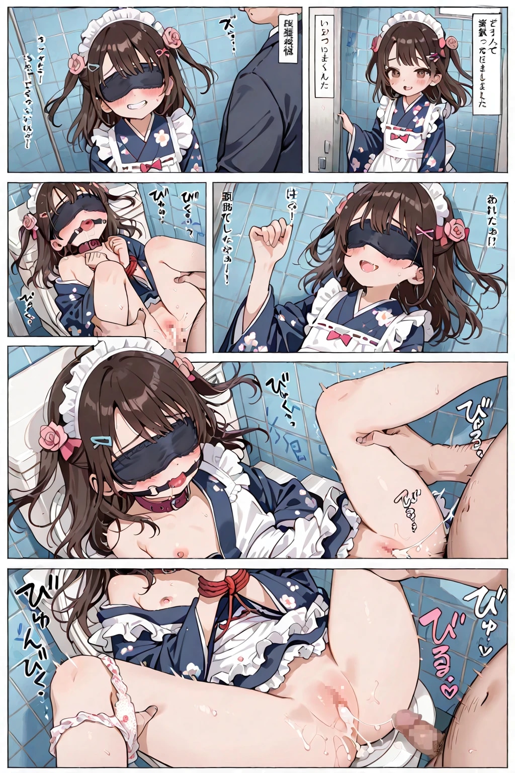 メイドをトイレに呼び出して・・・