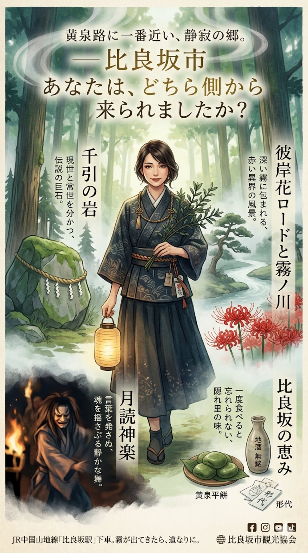 比良坂市観光ポスター