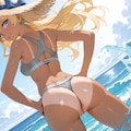 Tバック！（でも水着じゃない） 2枚目