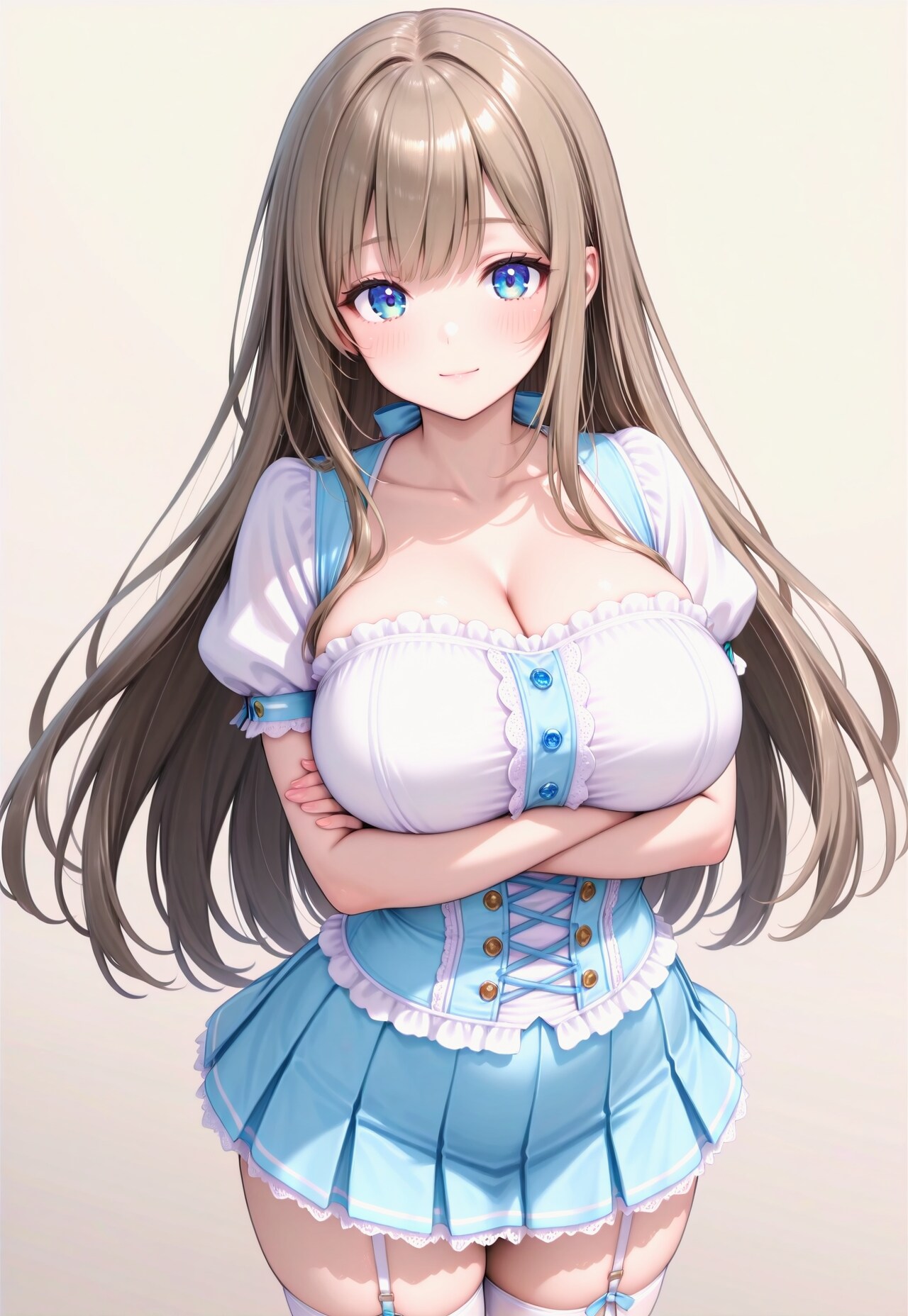 1343（水色のコルセット）