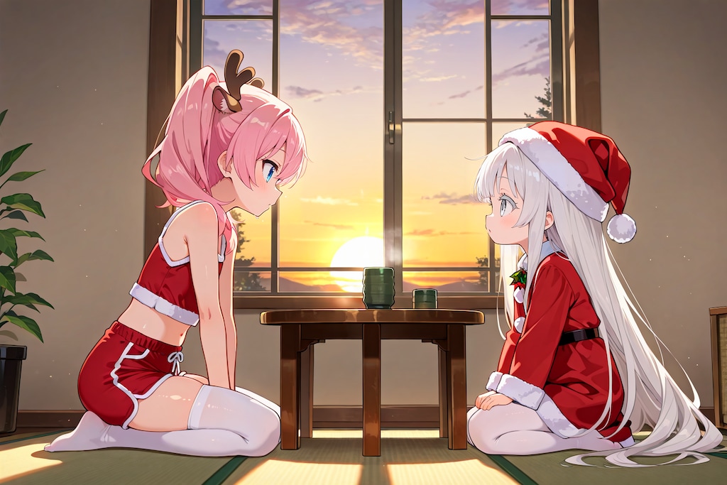 腰痛でダウンしたサンタさんが代わりに孫を寄越してきて戸惑うトナカイちゃん