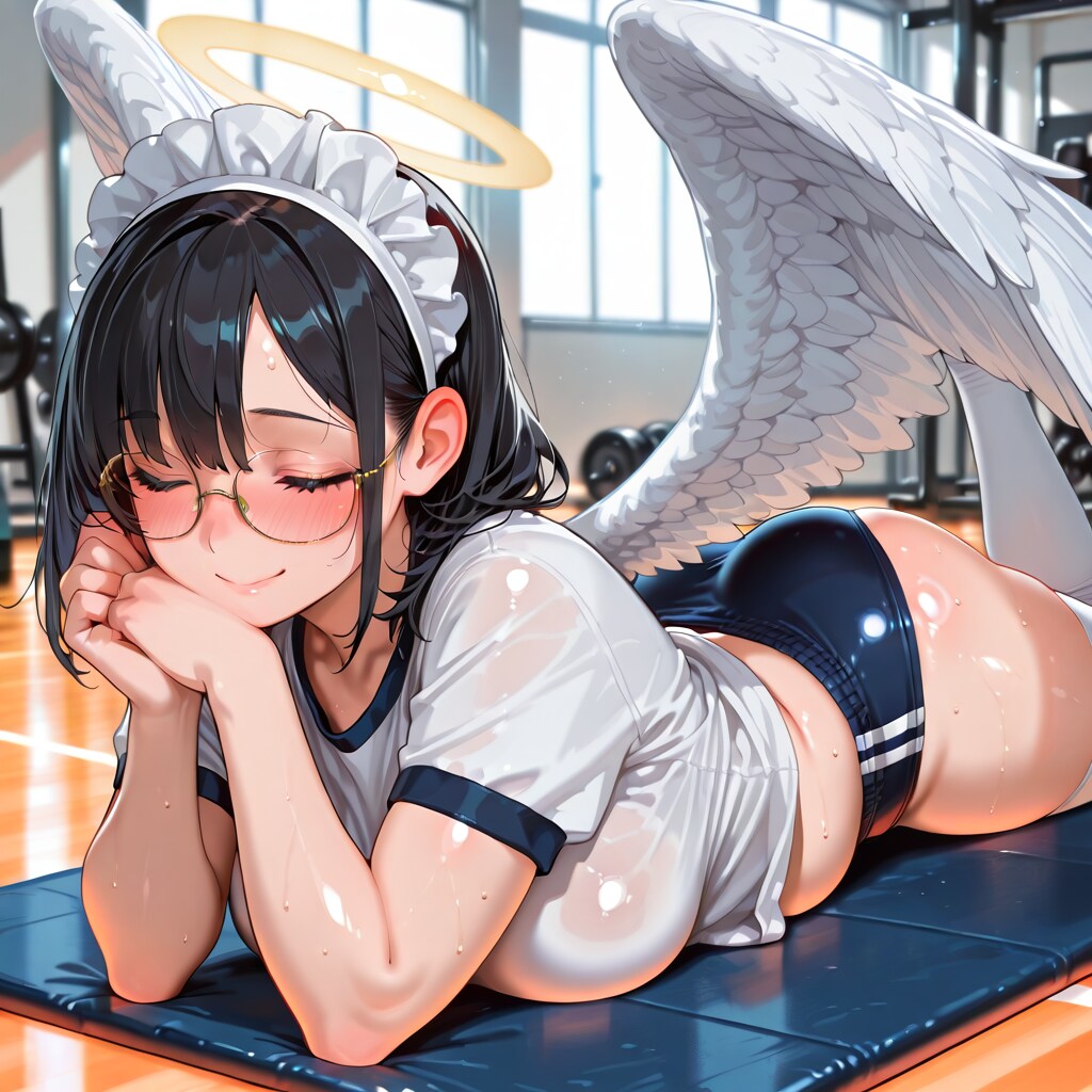 寝そべりぽっちゃりブルマ天使さん！