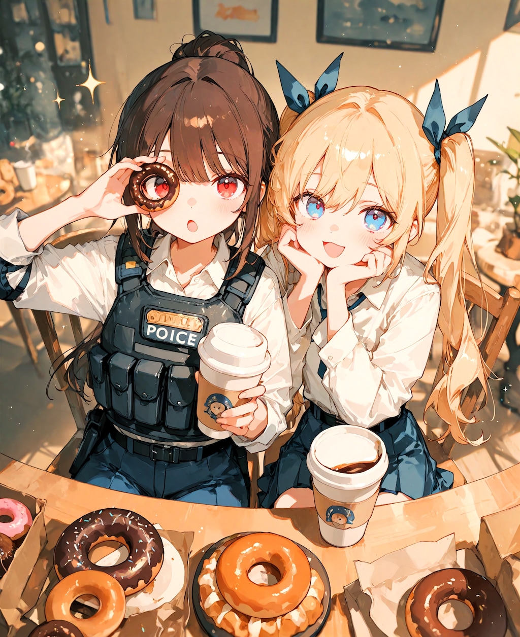 ドーナツと警察少女