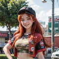 迷彩服の赤髪の人 3枚目