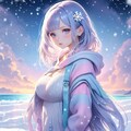 夕暮れ　初雪　一人旅　loli 2枚目