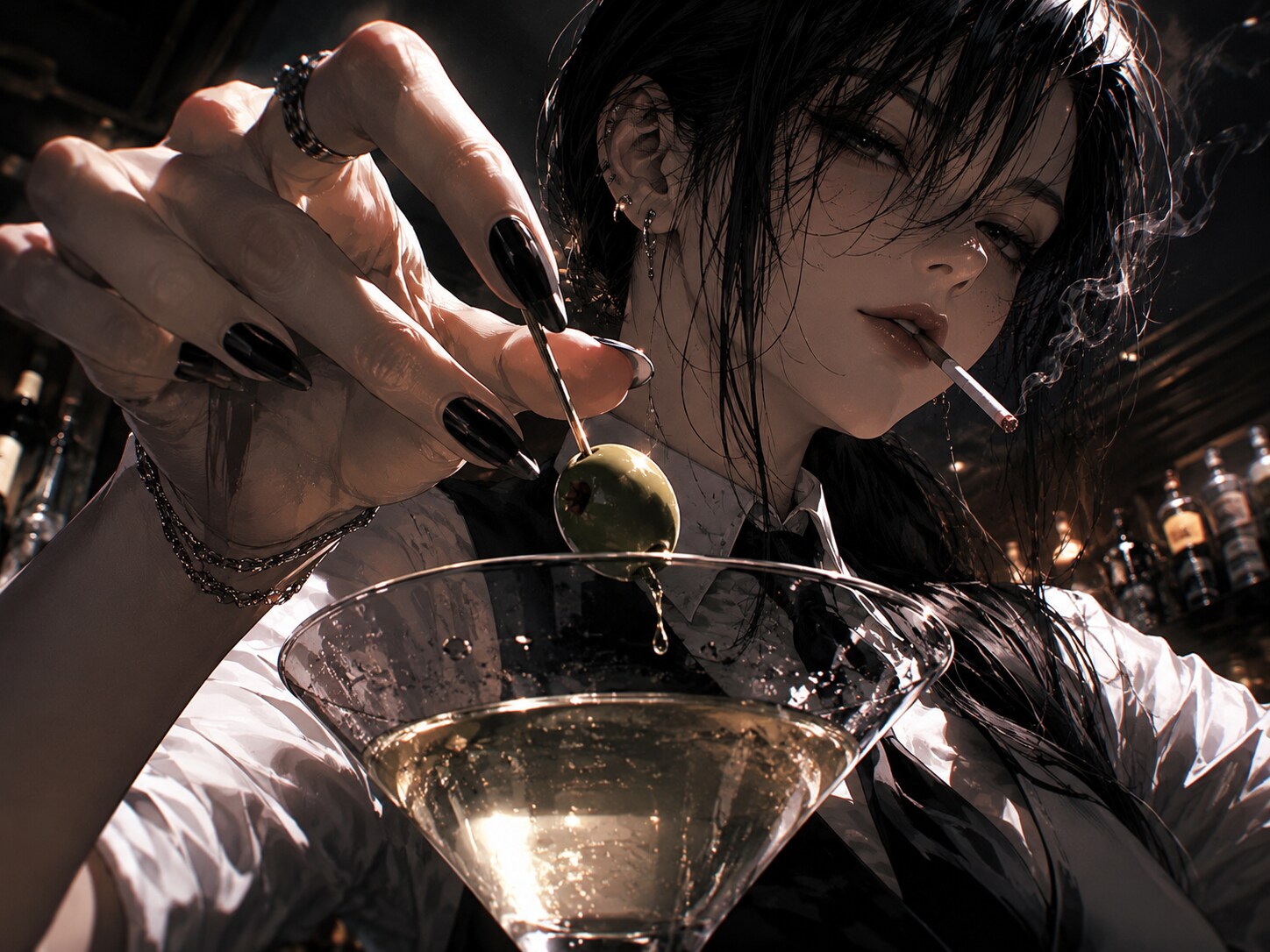 マティーニ完成🚬🍺🥛