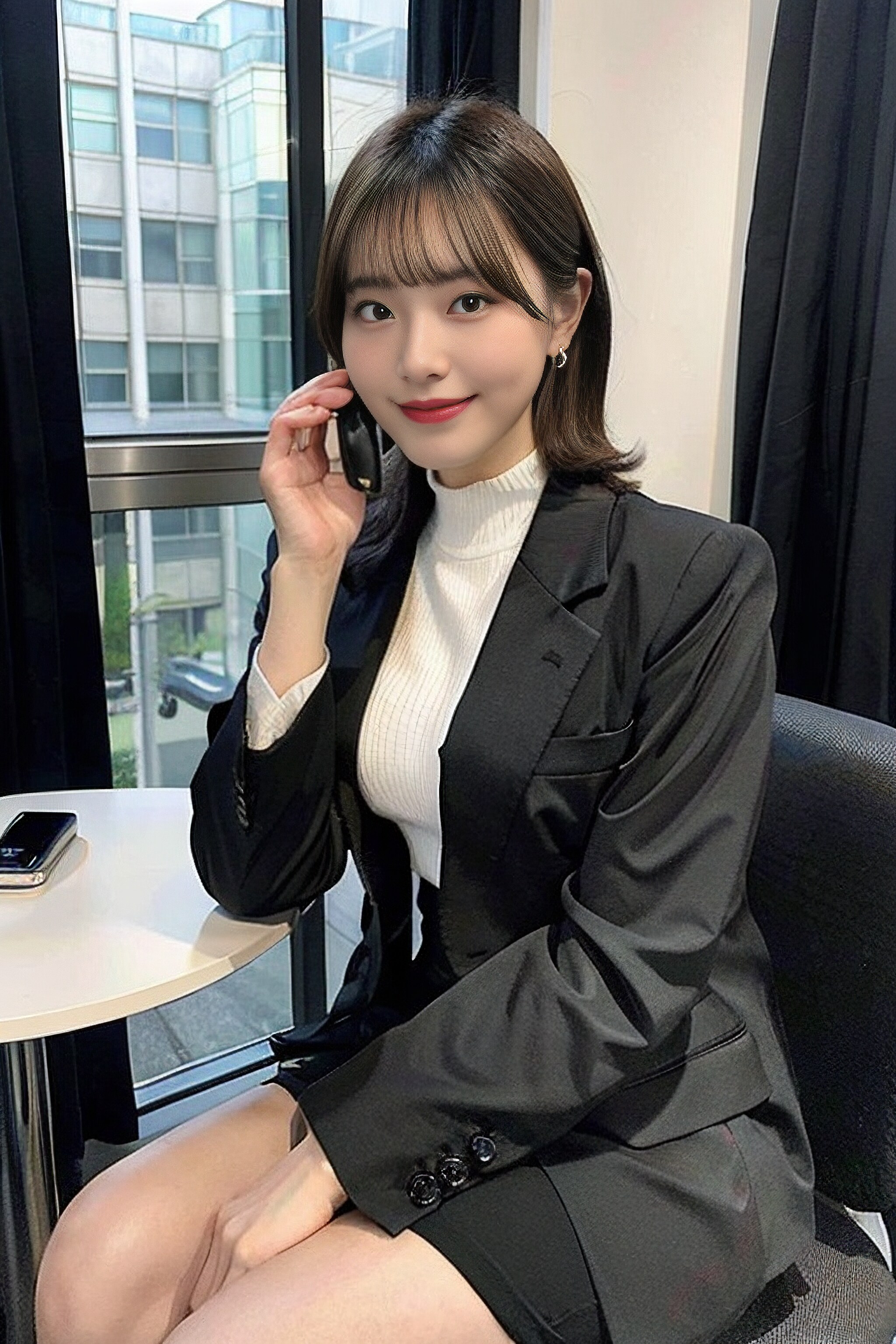 20230508_Practice_電話中のお姉さん