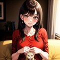 【今日の腹筋】猫と遊ぶ 2枚目