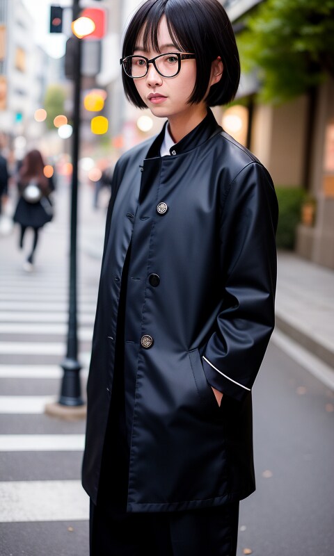 学ランで登校する男の娘
