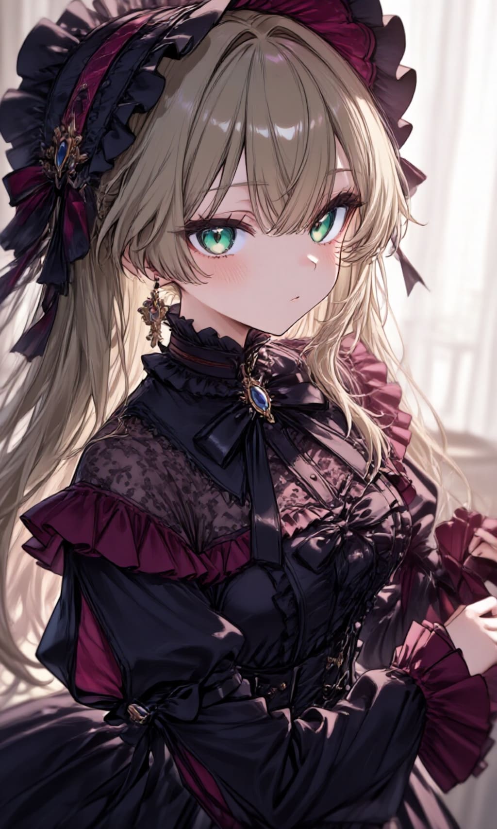 赤黒ゴシックドール