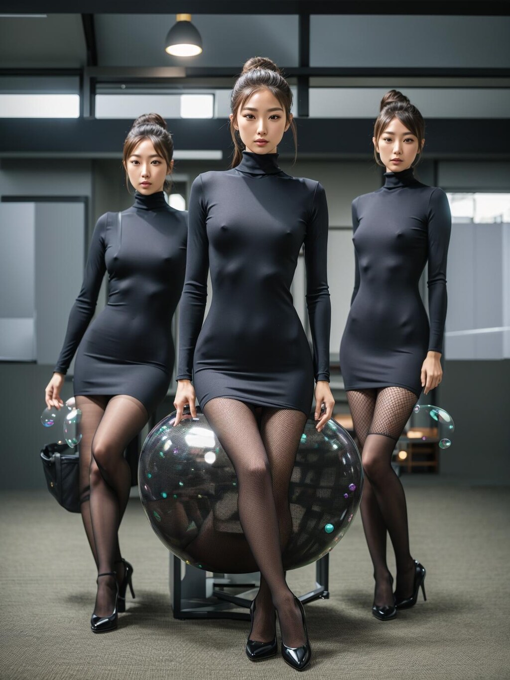 halterneck bodycon office ladies♫ 5