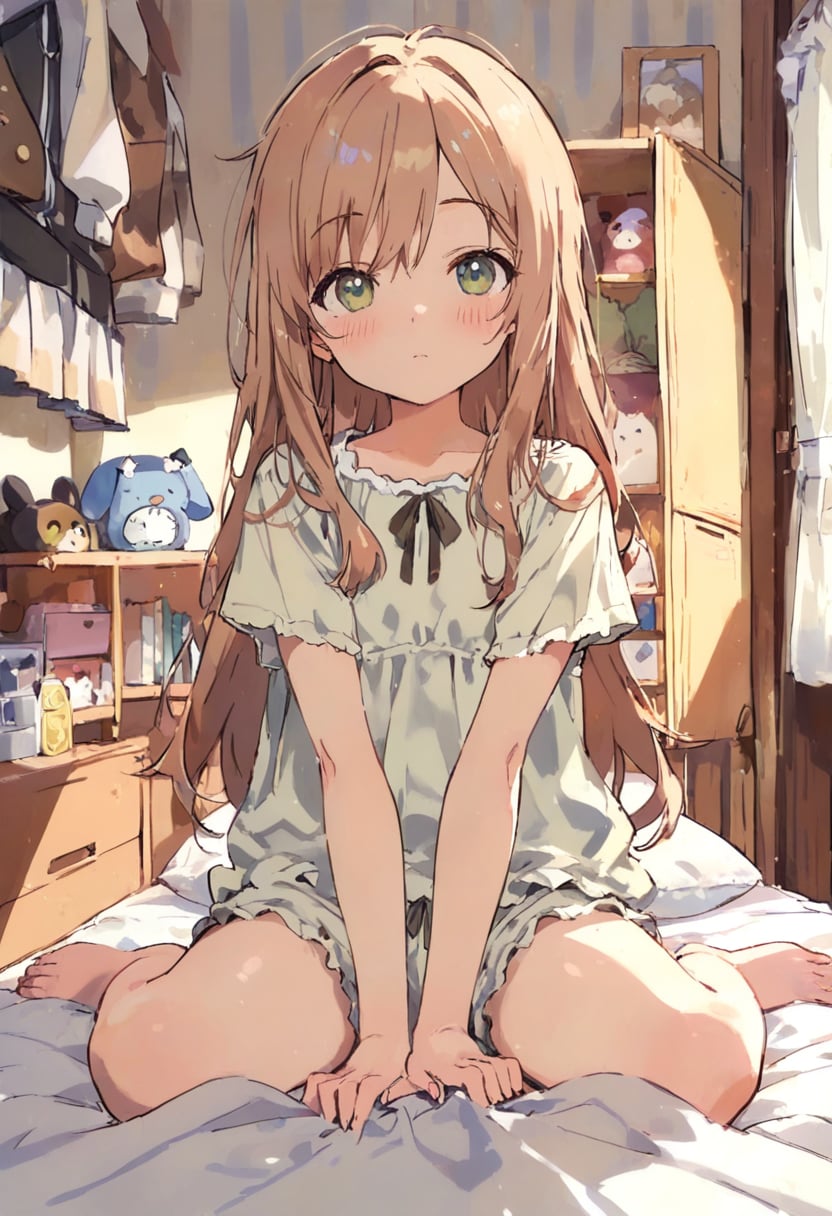 少女の部屋(水彩タッチ)(11) | の人気AIイラスト・グラビア