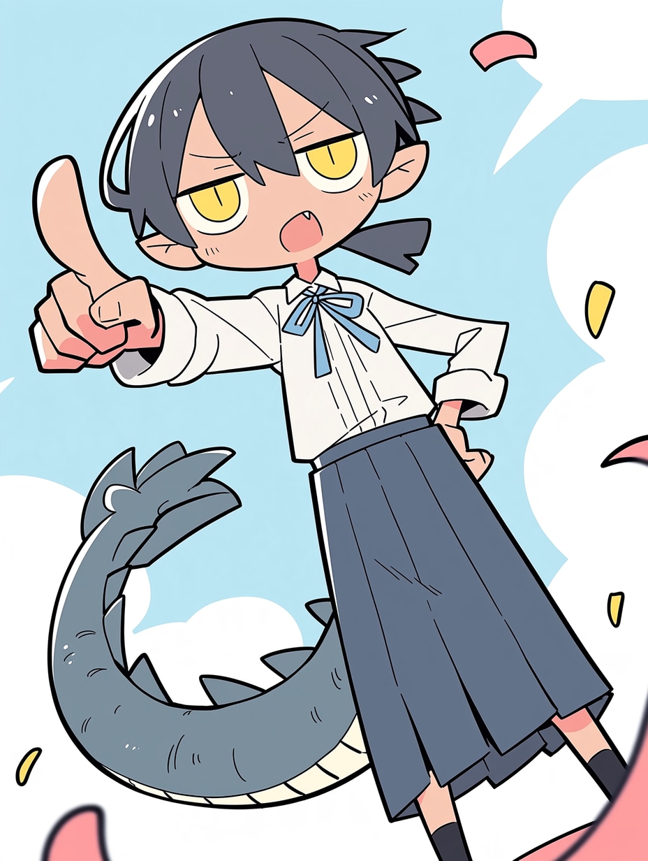 黒竜皇の娘さん（Nijiの姿） | の人気AIイラスト・グラビア