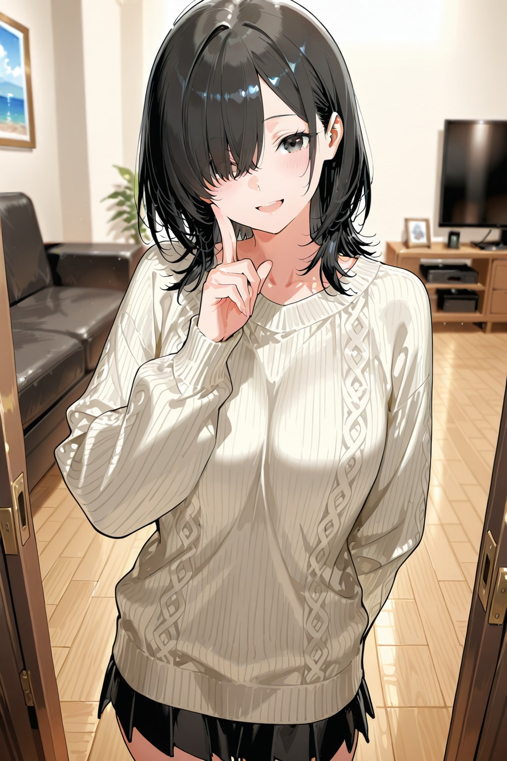 めかくれ女子＃８３ | の人気AIイラスト・グラビア