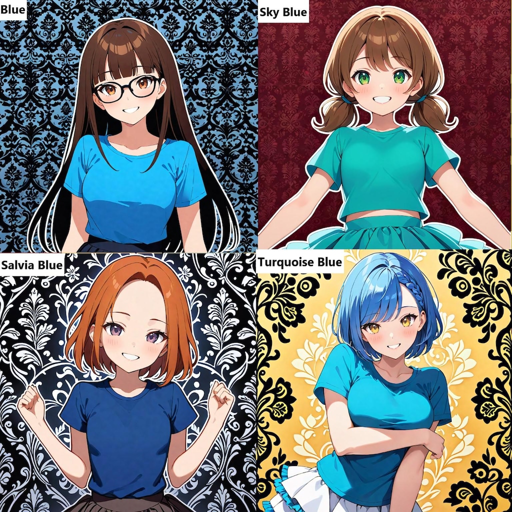 いろんな【青】５枚