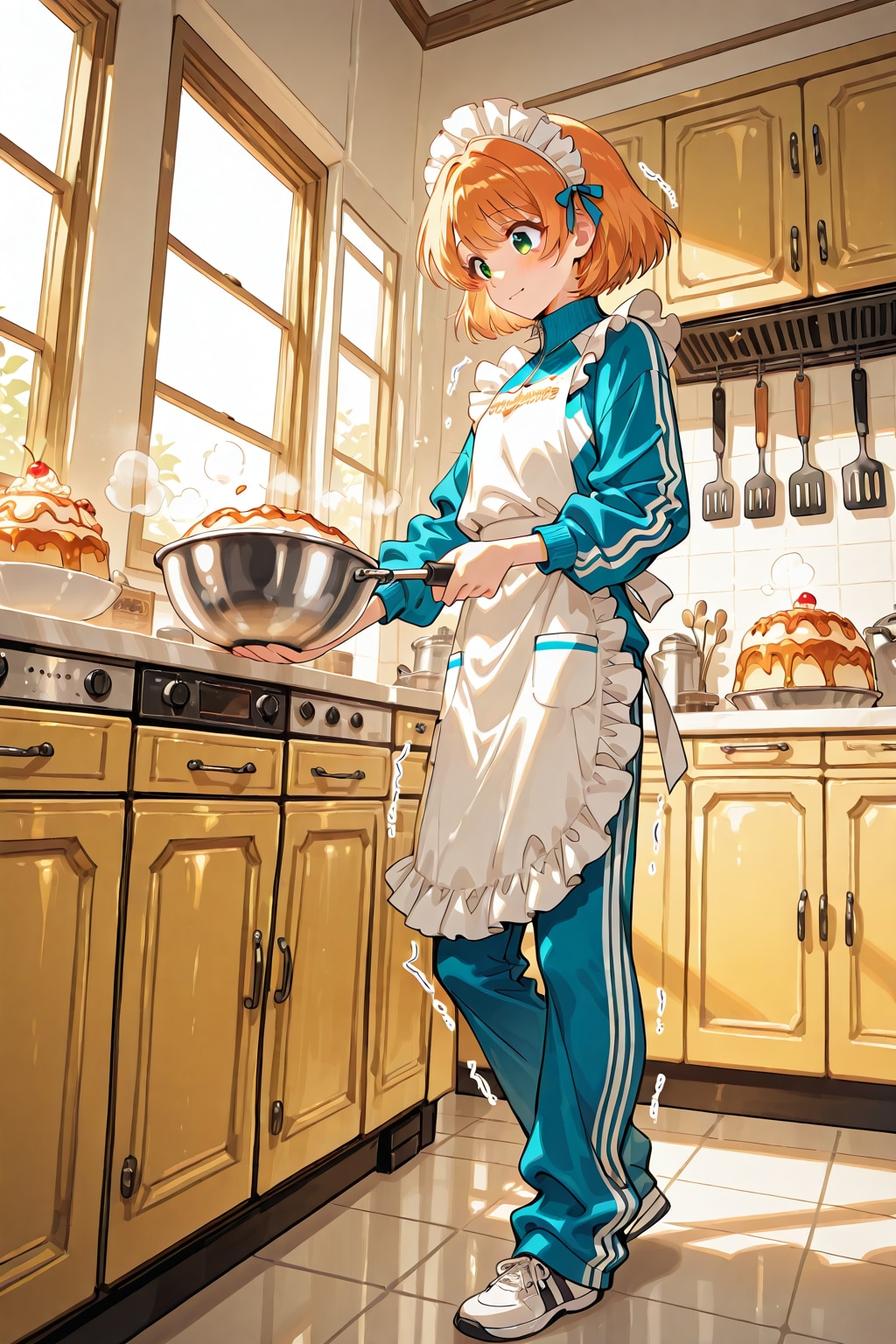 ジャージメイド2 | の人気AIイラスト・グラビア