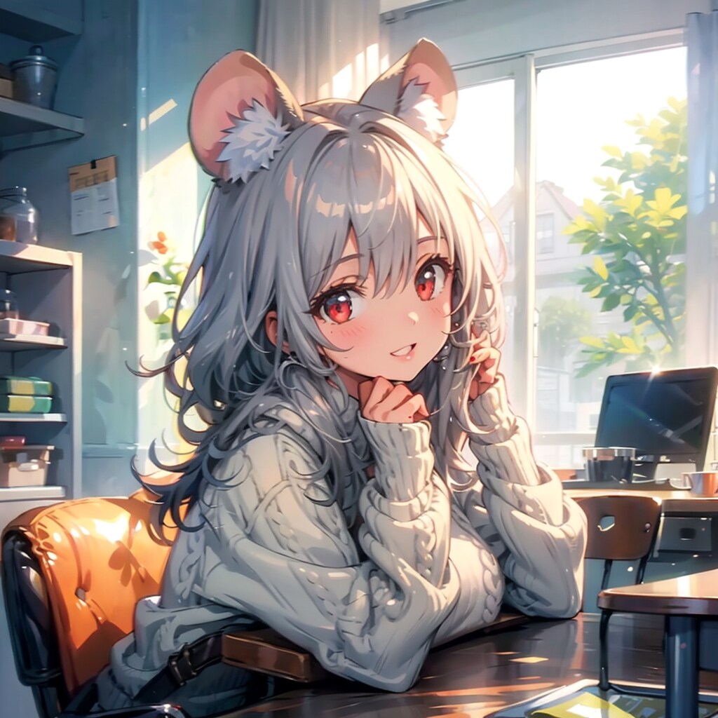 ネズミ耳の少女 | の人気AIイラスト・グラビア