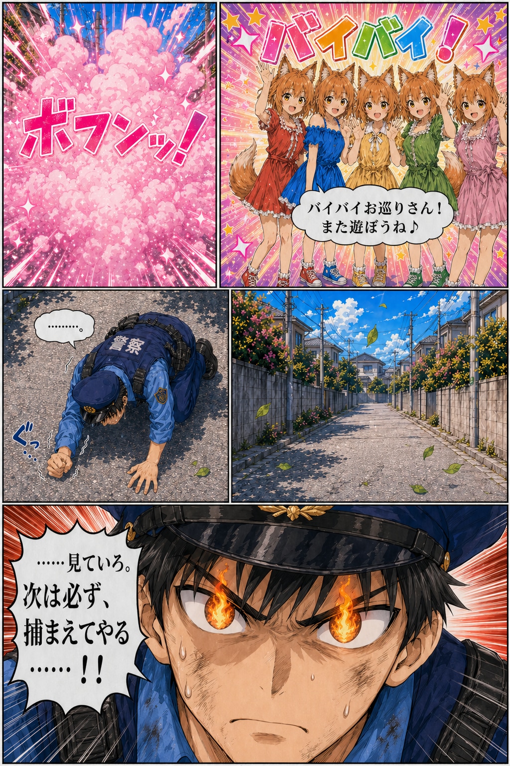 試作漫画 狐 vs 警官 v2
