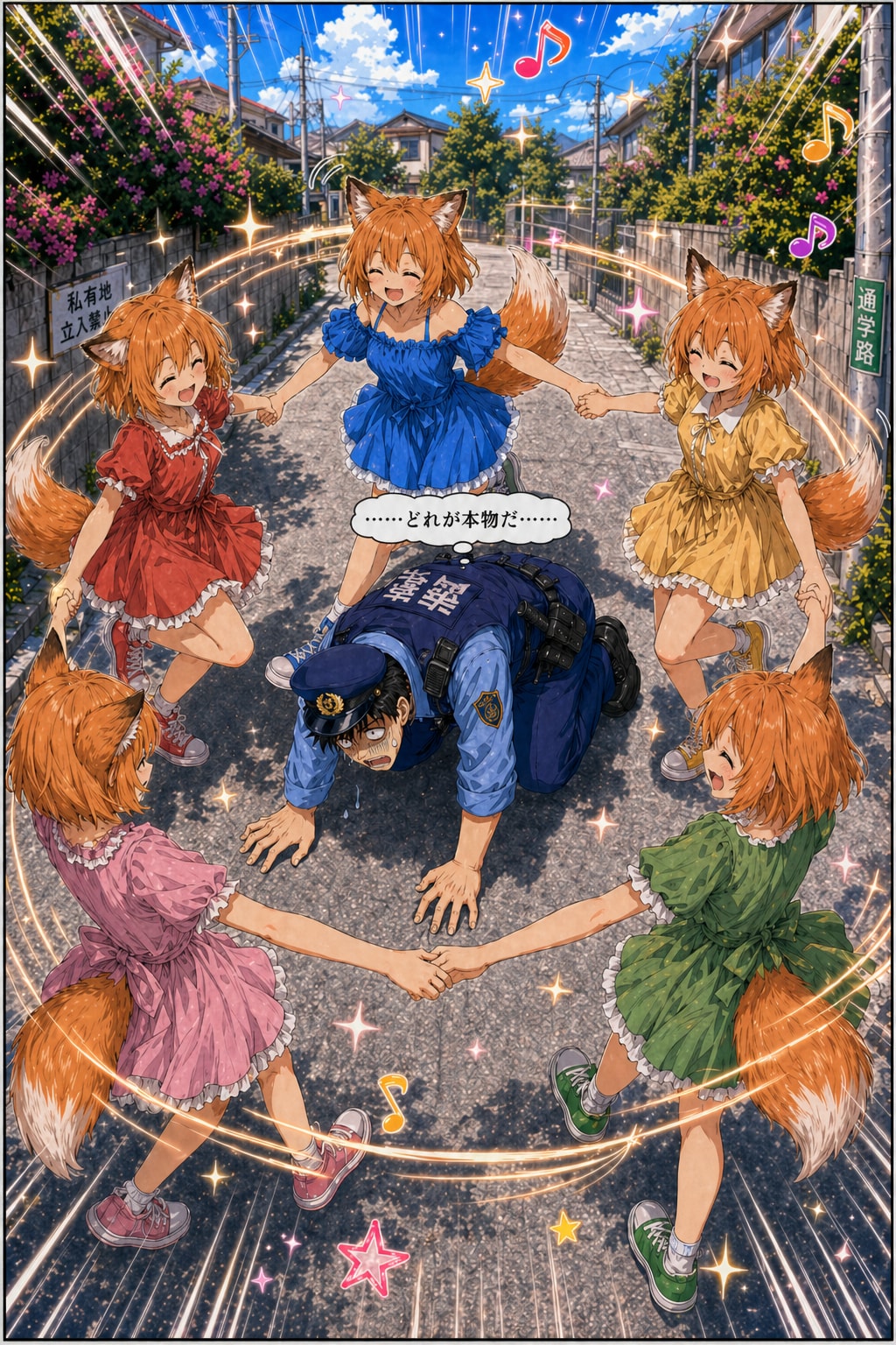 試作漫画 狐 vs 警官 v2