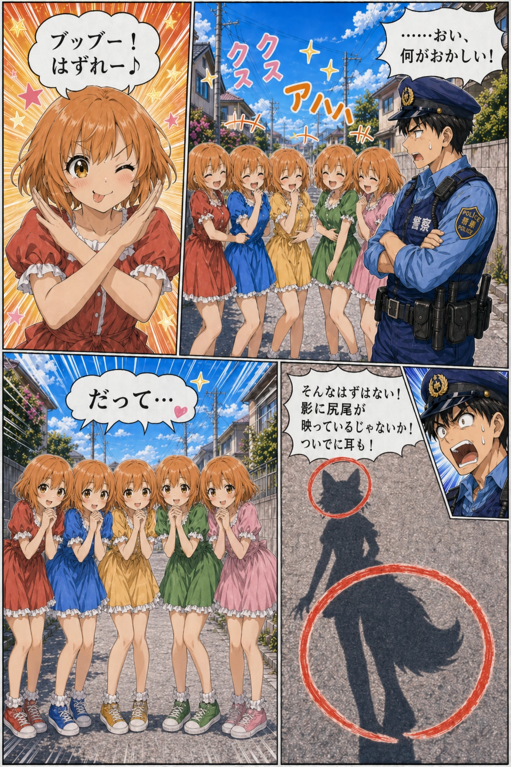 試作漫画 狐 vs 警官 v2