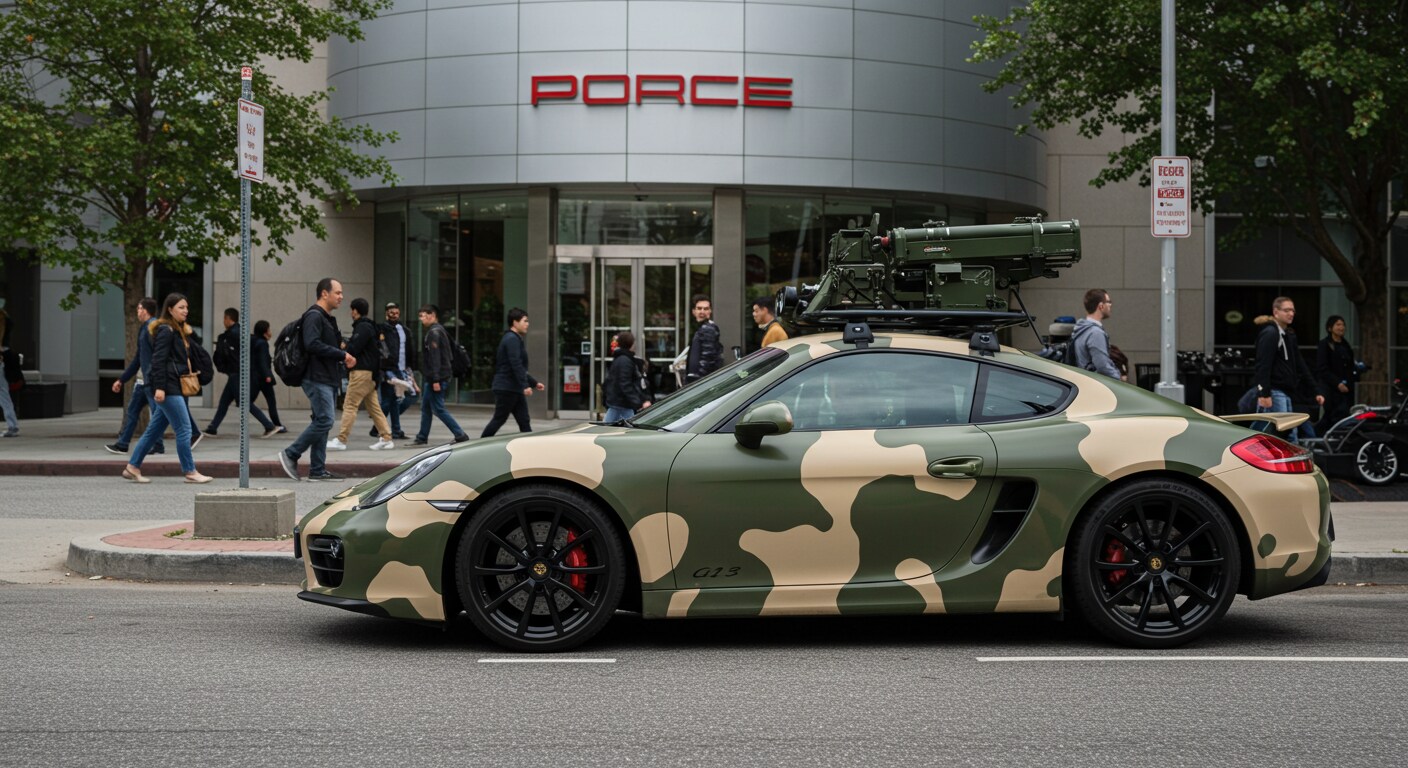 ポルシェ軍用車　対戦車ミサイル搭載